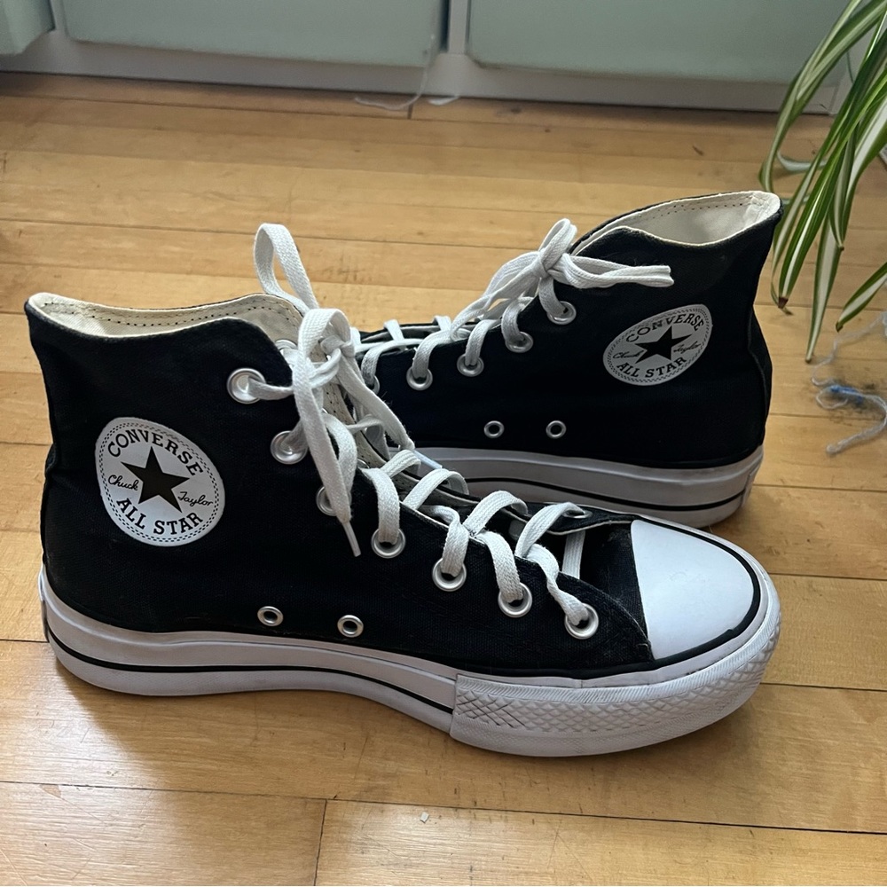 Black Platform Converse - image 5